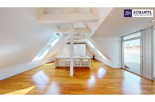 Penthouse mieten in Schloßberg, 8010 Graz, Ihr Traum mit Schlossbergblick! Exklusives Penthouse in Geidorf mit atemberaubender Dachterrasse, eleganten Einbaumöbeln und gemütlichem Kamin