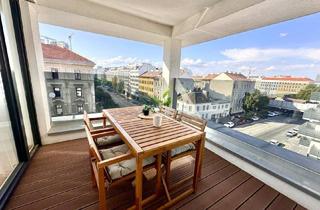 Wohnung kaufen in Dresdner Straße, 1200 Wien, Top Lage! Neubau (2021) Dachgeschosswohnung mit Terrasse und Panoramafenster ++ Weitblick über Wien ++ Komplett Eingerichtet und Bezugsfertig ++ Dachgeschossneubau