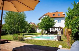 Haus kaufen in An der oberen Alten Donau, 1210 Wien, Traumhaftes Anwesen mit Gartenparadies und Pool-Oase in bester Ruhelage an der oberen Alten Donau