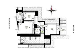 Wohnung mieten in Hofgasse, 8020 Graz, Erstbezug: Sanierter 3 ZIMMER-Altbau + ruhige Terrasse 8,5m² + Loggia 5m² + neue Einbauküche + neue Sanitäranlagen!