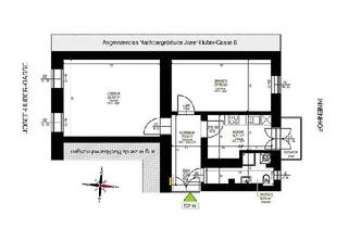 Wohnung mieten in Josef-Huber-Gasse, 8020 Graz, Heller 2 ZIMMER-Altbau + ruhiger Balkon + extra Küche möbliert + Bad mit Dusche / WC und Fenster + nähe Hauptbahnhof!