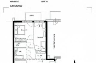 Wohnung mieten in Nähe Augarten, 8020 Graz, *77m2 helle 3-Zimmerwohnung mit Balkon und Lift Nähe Augarten - Zweiglgasse