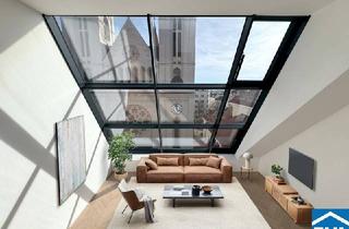 Maisonette kaufen in Lustkandlgasse, 1090 Wien, Spektakuläre Dachgeschoßmaisonette mit Terrassentraum und Blick auf die Canisiuskirche