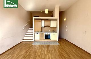 Maisonette mieten in Hertha-Firnberg-Straße, 1100 Wien, Lichtdurchflutetes Wohnen auf drei Ebenen – Stylische Maisonette mit Loggia in ruhiger Lage nahe dem Wienerberg!