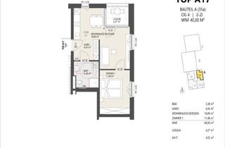 Wohnung kaufen in Schützenstraße 35/Top A 17, 6020 Innsbruck, 2-Zimmer-Dachgeschosswohnung, Top A17, Innsbruck