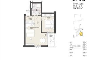 Wohnung kaufen in Schützenstraße 35/Top A 14, 6020 Innsbruck, 2-Zimmer-Dachgeschosswohnung, Top A14, Innsbruck