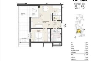 Wohnung kaufen in Schützenstraße 35/Top A 04, 6020 Innsbruck, 2-Zimmer-Wohnung, Top A04, 1.OG, Innsbruck