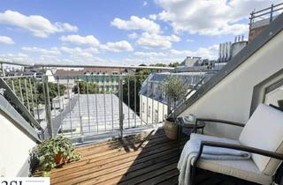 Wohnung kaufen in Halbgasse 20/24, 1070 Wien, Traumblick! Urbanes Wohnen- 1,5-Zimmer-Juwel im 7. Bezirk mit riesiger Dachterrasse