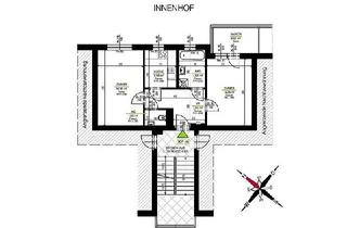 Wohnung mieten in Körösistraße 118, 8010 Graz, GEIDORF: Sanierter 2 ZIMMER-NEUBAU + ruhiger Balkon 6,5m² + extra Küche neu möbliert + Bad mit Wanne + extra WC + TG-Platz!
