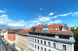 Wohnung mieten in U1 Reumannplatz - Favoritenstraße, 1100 Wien, 3 Zimmer DG-Eckwohnung + Traumterrasse mit ca. 28 m² - toller Fernblick - nähe Amalienbad