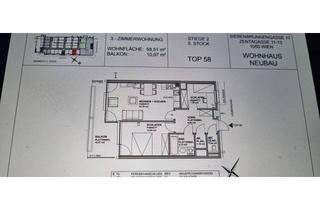 Wohnung mieten in Zentagasse 11, 1050 Wien, Barrierefreie 3-Zimmer Neubauwohnung mit Balkon