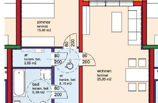 Wohnung mieten in Großriedenthal 113/4/10, 3471 Großriedenthal, Geförderte Dachgeschoßwohnung in Miete mit Kaufoption | Dachterrasse.