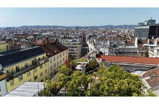Wohnung kaufen in 1040 Wien, Blick über Wien I 3 Außenflächen I ca. 67 m² beeindruckender Wohn-Essbereich I Lift I Klimaanlage I