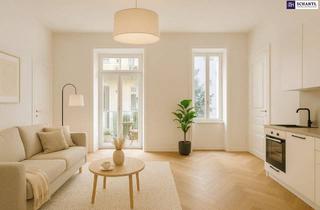 Wohnung kaufen in Blumauergasse, 1020 Wien, ++ TOP LAGE in unmittelbarer Nähe zum Augarten ++ hochwertig saniertes Altbaujuwel mit großzügigem Balkon + absolut ruhige Innenhoflage