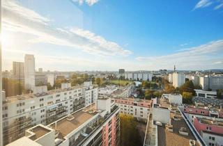 Wohnung kaufen in 1200 Wien, PANORAMAJUWEL + Neubau + 2 Zimmer + ca. 64,46 m² WFL + 13. Liftstock + hochwertige Einrichtung + Garagenplatz