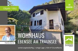 Einfamilienhaus kaufen in 4802 Ebensee, Charmantes Einfamilienhaus mit solider Basis für Ihre individuellen Gestaltungsideen