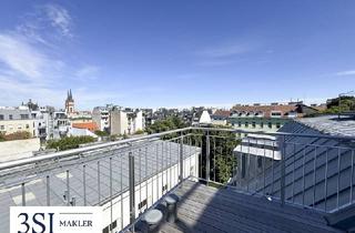 Wohnung kaufen in Halbgasse, 1070 Wien, Traumblick! Urbanes Wohnen– 1,5-Zimmer-Juwel im 7. Bezirk mit riesiger Dachterrasse