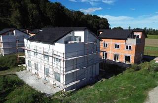 Haus mieten in 4800 Attnang, Traumhafte Neubau Doppelhaushälften 128 m² Wfl. zum Mieten mit Büro / Galerie, Dachterrasse, Eigengarten & Einzelgarage in Attnang-Puchheim