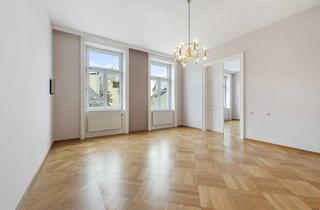 Maisonette kaufen in Karmelitermarkt, 1020 Wien, In Bestlage nahe Karmelitermarkt: Zentral begehbare Maisonette-Altbauwohnung in sehr gepflegtem Zustand und freiem Blick