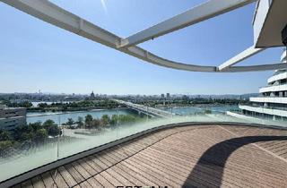 Wohnung mieten in Wagramer Straße, 1220 Wien, Lichtdurchflutete Dachgeschosswohnung mit beeindruckendem Panoramablick auf die Donauinsel