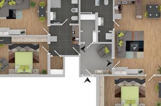 Wohnung kaufen in 6063 Rum, Zwei in einer: Doppelwohnung mit flexiblem Wohnkonzept für Eigennutzer & Anleger #10410