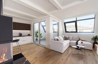 Maisonette kaufen in Keplerplatz, 1100 Wien, Erstbezug bei Hauptbahnhof! Gemütliches Wohnen mit Kaminfeuer und Wintergarten! 77,5 m2 Dachgeschoss