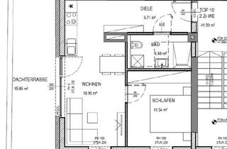 Wohnung kaufen in Wiener Straße 27 a, 4020 Linz, 4020 Linz, Moderne 2-Zimmer Dachgeschosswohnung mit Terrasse in Linz