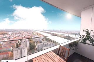 Wohnung mieten in Wagramer Straße, 1220 Wien, Möbliert, Pool, Sauna, Fitness in den DANUBEFLATS wohnen mit Luxusausstattung und phantastischem Ausblick