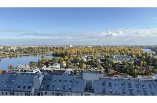 Wohnung mieten in Kratochwjlestraße, 1220 Wien, Teilmöblierte 3 Zimmer mit Klima und verglaster Loggia mit spektakulärem Weitblick & optionalem Garagenstellplatz