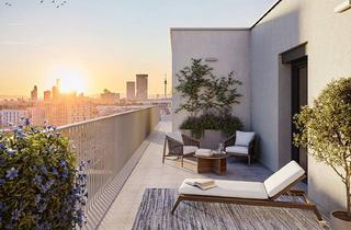 Wohnung kaufen in Ludwig-Reindl-Gasse 1, Senekowitschgasse 2, 1220 Wien, Wohnen & Home-Office im Dachgeschoß, mit 28 m² Aussichts-Terrasse auf einer Ebene