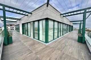 Penthouse kaufen in 1100 Wien, Sonnenpenthouse mit 90m2 Terrasse und Ausblick: Provisionsfrei - Wohnung + Büro mit luxuriöser Ausstattung