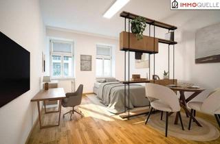 Wohnung kaufen in Mariahilfer Straße, 1150 Wien, Urbaner Rückzugsort mit Weitblick - Frisch sanierte 1-Zimmer-Wohnung im 1. Dachgeschoss mit Lift vereint Stil, Funktion und Lage - perfekt für Stadtmenschen, Studierende oder Anleger.