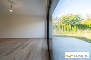 Doppelhaushälfte kaufen in 3250 Wieselburg, Koffer packen - einziehen! Bezugsfertige Doppelhaushälfte mit Blick auf das Wasser und 464 m2 Grundfläche!