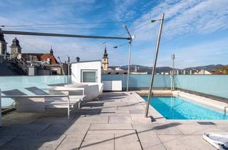 Penthouse kaufen in 4020 Linz, Linz Innenstadt: Urbaner Luxus - Penthouse mit Dachpool und Rundumblick