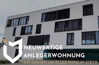 Wohnung kaufen in 4400 Steyr, NEUWERTIGE ANLEGERWOHNUNG MIT GARTEN IN IDYLLISCHER LAGE AM FLUSS ENNS