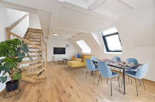 Maisonette mieten in Keplerplatz, 1100 Wien, Erstbezug! Offenes und lichtdurchflutetes Wohnerlebnis mit einzigartigem Blick über die ganze Stadt! 117m2 Dachgeschoss Nähe Hauptbahnhof und U1!