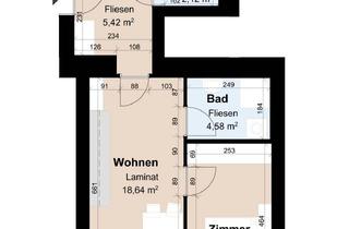 Wohnung mieten in Strauchergasse 11, 8020 Graz, Geförderte Altbauwohnung mit 2 Zimmern und 44 m²