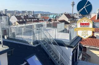 Wohnung mieten in 1100 Wien, *Superprojekt: ''Über den Baumwipfeln" *TOP 53* 4,5 Zimmer mit SUPER-PANORAMA-DACHTERRASSE + 360° WIEN-BLICK + EXTRA BALKON