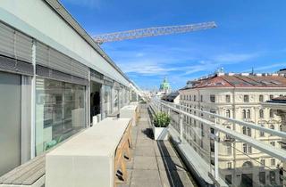 Büro zu mieten in Argentinierstraße, 1040 Wien, Dachgeschoßbüro mit Terrassen im exklusiven Botschaftsviertel nahe Karlsplatz