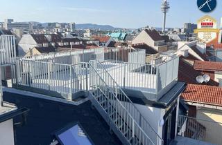 Wohnung mieten in 1100 Wien, *Superprojekt: ''Über den Baumwipfeln" *TOP 53* 4,5 Zimmer mit SUPER-PANORAMA-DACHTERRASSE + 360° WIEN-BLICK + EXTRA BALKON