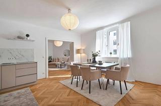 Wohnung kaufen in Salzgries, 1010 Wien, RUHEOASE! Elegante 3-Zimmer-Wohnung im Herzen Wiens - Hochwertiger Erstbezug mit Tischler-Designerküche!