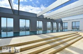 Wohnung mieten in Donau, 1220 Wien, TEILMÖBLIERT MIT LOGGIA - POOL/SAUNA/FITNESS - VIENNA 22 MIT FERNBLICK