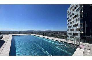 Wohnung kaufen in 1100 Wien, Exklusives Wohnen im Monte Verde Tower mit Loggia, Dachpool & Concierge-Service I I 3-Zimmer-Neubau I Nähe Wienerberg