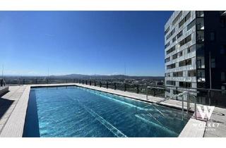 Wohnung kaufen in 1100 Wien, Exklusives Wohnen im Monte Verde Tower mit Loggia, Dachpool & Concierge-Service I I 3-Zimmer-Neubau I Nähe Wienerberg