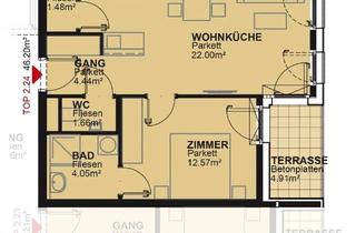 Wohnung mieten in Maximilian-Reich-Weg, 1210 Wien, 2-Zimmer-Dachterrassenwohnung inkl Küche mit Geschirrspüler und Mikrowelle - Kellerabteil vorhanden / MAX4 T2-24