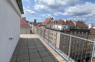 Wohnung kaufen in Erlachgasse, 1100 Wien, Exklusives Dachgeschossjuwel mit XXL-Terrasse und Top – Anbindung