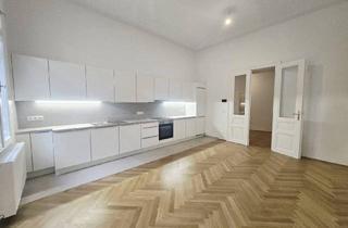 Wohnung mieten in Favoritenstraße, 1040 Wien, Stilvolle 146 m² Altbauwohnung mit 4 Zimmer + Wohnküche - Fischgrätparkett & Balkon in Bestlage