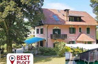 Villen zu kaufen in 9081 Reifnitz, Sehnsuchtsort Wörthersee: JUGENDSTILVILLA mit privatem Badestrand, Badehaus, Steg