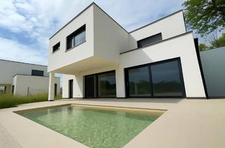 Einfamilienhaus kaufen in 3370 Ybbs an der Donau, Exklusiver Neubau in Ybbs an der Donau, Bezirk Melk Erstbezug Einfamilienhaus Pool Aussicht