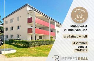 Wohnung kaufen in 4204 Haibach im Mühlkreis, Ihr neues Zuhause im Grünen! Moderne 4-Zimmer Wohnung mit Loggia und Tiefgarage in Haibach